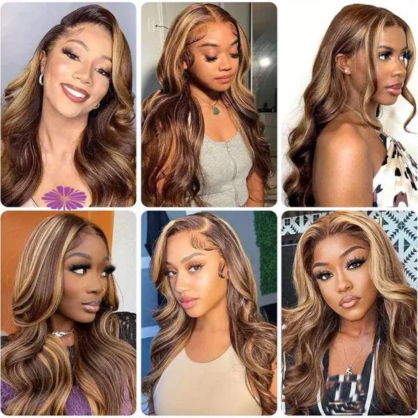 200% Density Ombre Blonde Wig | 13x4 HD Lace Front Body Wave Wig