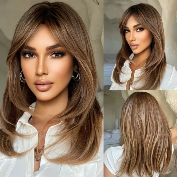 Ombre Brown and Blonde Wig